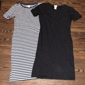 2 H&M XS Short Sleeve Fitted Dresses